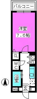 パークハイム大濠 / 402号室 間取り