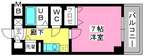 ヨーキハイム大濠 / 403号室 間取り