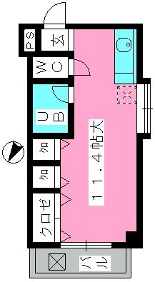 インペリアルヒルズ高宮 / 210号室 間取り