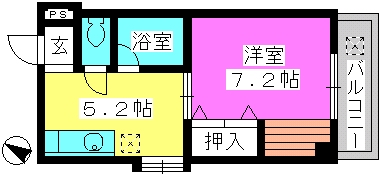 インペリアルヒルズ高宮 / 305号室 間取り
