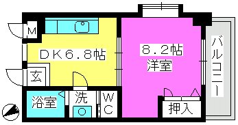 パインクレスト高宮 / 305号室 間取り