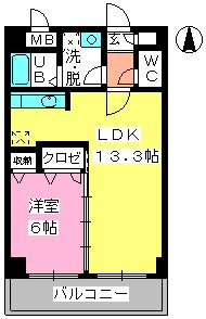 ベイシック大名 / 205号室 間取り
