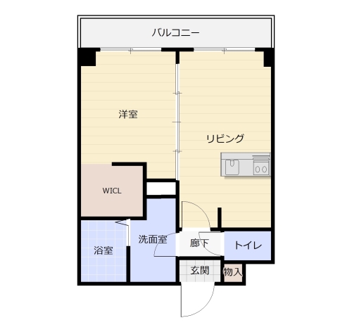 ベイシック大名 / 502号室 間取り