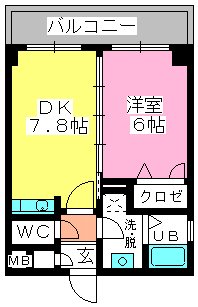 ベイシック大名 / 1003号室 間取り