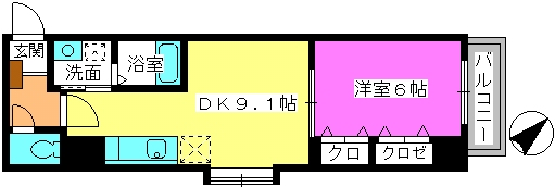 エクセレント瑞穂 / 405号室 間取り