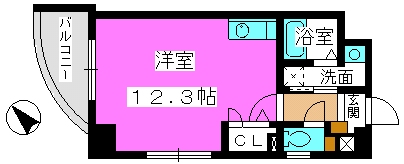 スーペリアニューハイム薬院 / 802号室 間取り