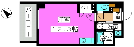 スーペリアニューハイム薬院 / 903号室 間取り