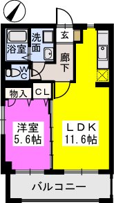 シビック美野島 / 202号室 間取り