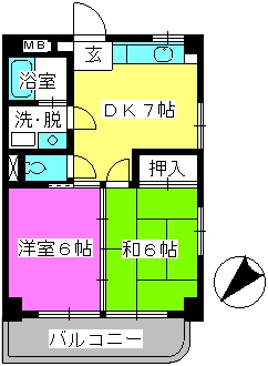 レジデンス秋山 / 201号室 間取り