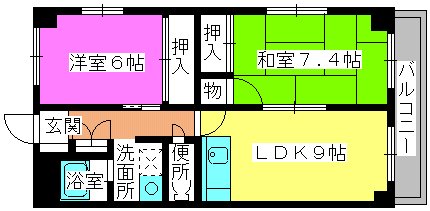 ハイムＧＬＯＲＹ / 403号室 間取り