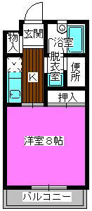 Ｒｏｏｔｓ城南 / 403号室 間取り