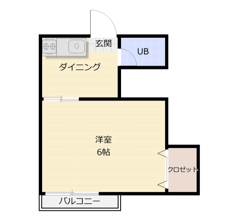 サンライズ梅光園 / 203号室 間取り