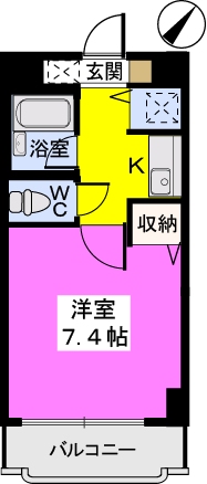 ハインズ浄水 / 203号室 間取り