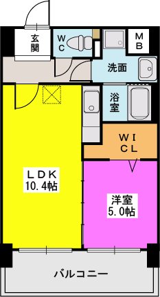 Ｆ・ＳＴＡＧＥ博多 / 202号室 間取り