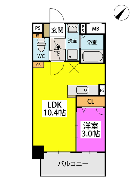 T’S SQUARE住吉 / 502号室 間取り