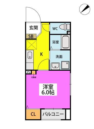 アクシス　ヴィラ / 201号室 間取り