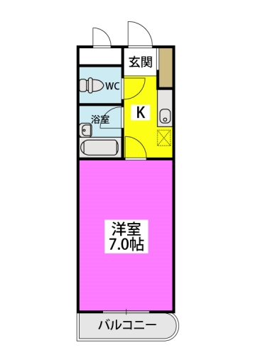 PLEAST田島 / 203号室 間取り