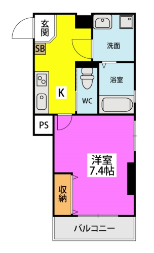 クロスステージ大濠公園 / 302号室 間取り